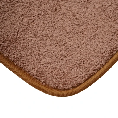 Gambar Forhom Hawaii Keset Kamar Mandi 40x60 cm Set 2 Pcs - Cokelat Taupe/Krem Beige
