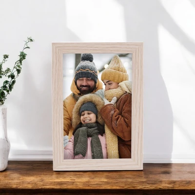 Gambar Forhom Bingkai Foto Meja Basic MDF 4R - Cokelat Oak