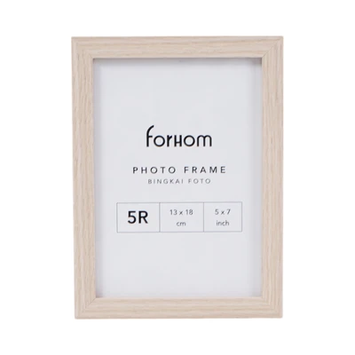 Gambar Forhom Bingkai Foto Meja Basic MDF 5R - Cokelat Oak