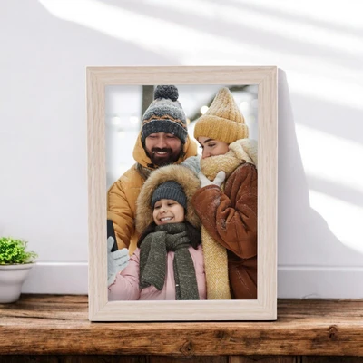 Gambar Forhom Bingkai Foto Meja Basic MDF 5R - Cokelat Oak