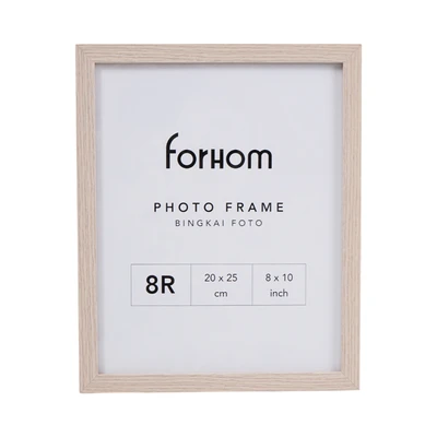 Gambar Forhom Bingkai Foto Meja Basic MDF 8R - Cokelat Oak