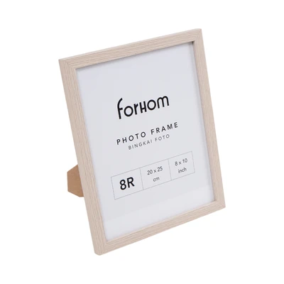 Gambar Forhom Bingkai Foto Meja Basic MDF 8R - Cokelat Oak