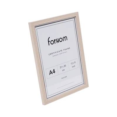Gambar Forhom Bingkai Foto Meja Basic MDF A4 - Cokelat Oak