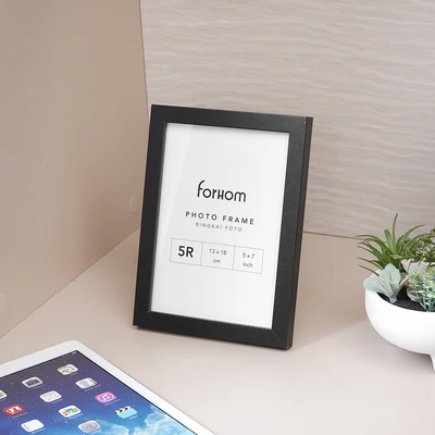 Gambar Forhom Bingkai Foto Meja Basic MDF 5R - Hitam