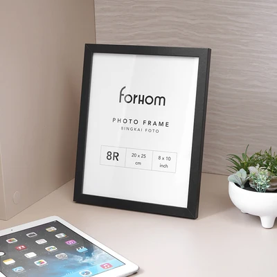 Gambar Forhom Bingkai Foto Meja Basic MDF 8R - Hitam