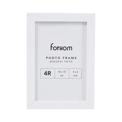 Gambar Forhom Bingkai Foto Meja Basic MDF 4R - Putih