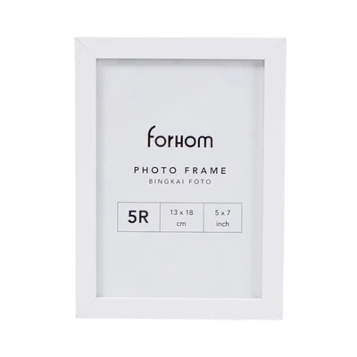 Gambar Forhom Bingkai Foto Meja Basic MDF 5R - Putih