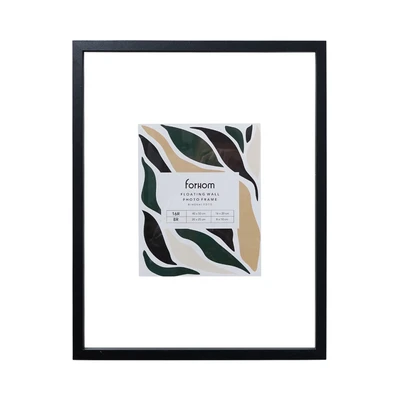 Gambar Forhom Bingkai Foto Dinding Floating MDF 16R - Hitam