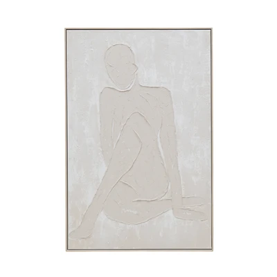 Gambar Informa Lukisan Kanvas Handmade Oil Paint Silhouette 80x120 cm - Mix