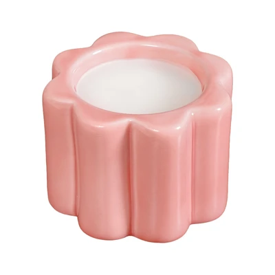 Gambar Informa 9.5x9.5x7 cm Tempat Lilin Dekorasi Flowery - Pink