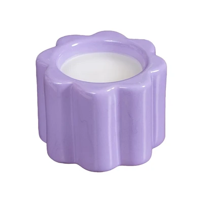Gambar Informa 9.5x9.5x7 cm Tempat Lilin Dekorasi Flowery - Ungu