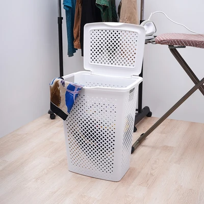 Gambar Stora Keranjang Laundry Diamond 58 Liter - Putih