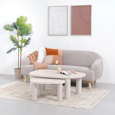 Gambar Nordia Capena Nora Set Meja Tamu - Krem