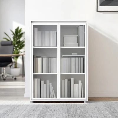 Gambar Sieben Kabinet Kantor 2 Pintu Kaca Medium - Putih