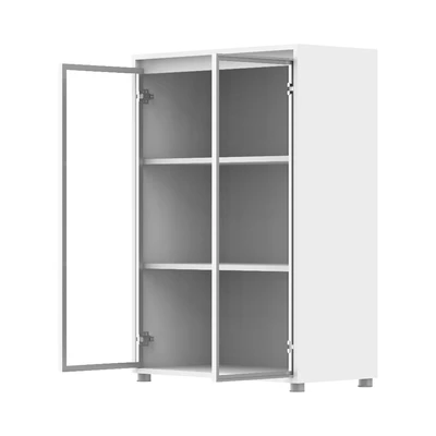 Gambar Sieben Kabinet Kantor 2 Pintu Kaca Medium - Putih
