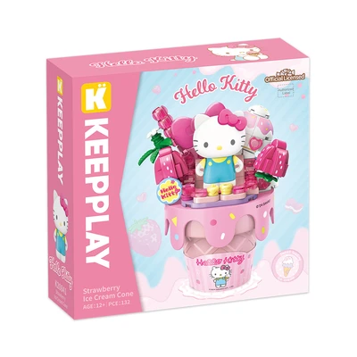 Gambar Keepplay Sanrio Hello Kitty Strawberry Ice Cream Cone