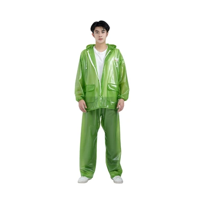 Gambar Otto Klasse Ukuran 3XL Jas Hujan Dengan Reflector - Hijau