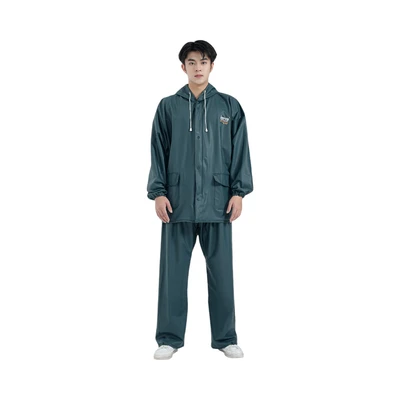 Gambar Otto Klasse Ukuran 3XL Jas Hujan Dengan Reflector - Hijau