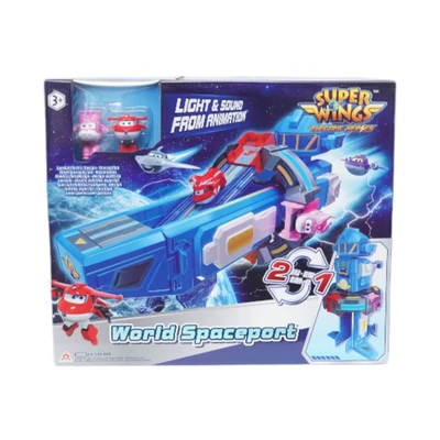 Gambar Alpha Group Superwings Playset World Spaceport 2 In 1 New Base 780810