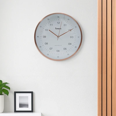 Gambar Forhom Goldie Jam Dinding 35 cm - Rose Gold