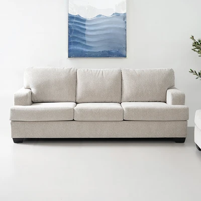 Gambar Ashley Scottsveal Set Sofa Fabric 2 & 3 Seater - Krem Beige