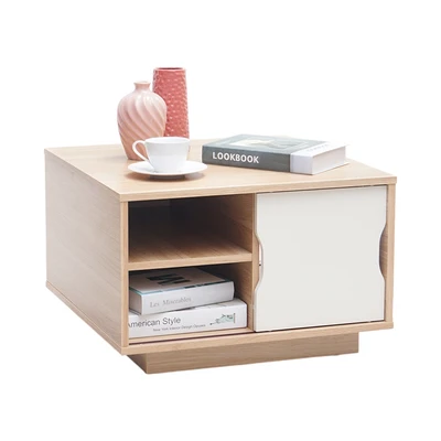 Gambar Informa Jena Meja Tamu Square Euro Oak - Krem Beige