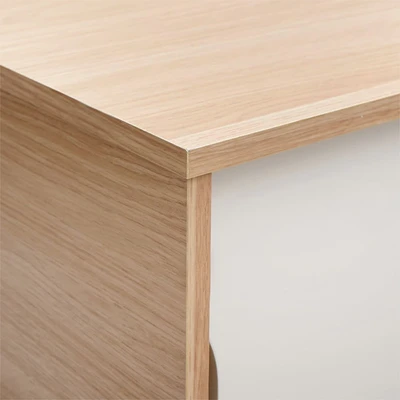 Gambar Informa Jena Meja Tamu Square Euro Oak - Krem Beige