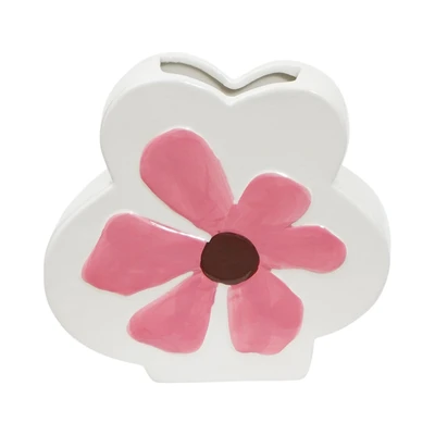 Gambar Informa Flowery Vas Bunga Keramik 18.2x4.7x17.2 cm - Pink