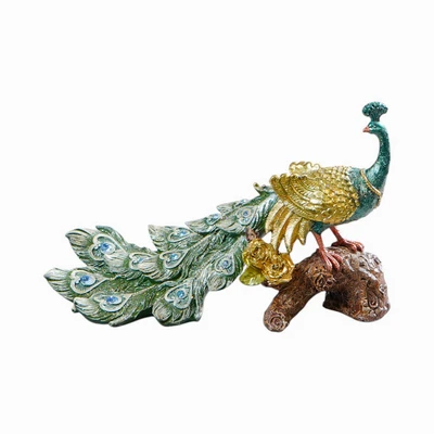 Gambar Informa 32x14x20.5 cm Patung Miniatur Dekorasi Phoenix Couple N2 - Hijau