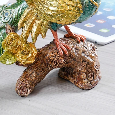 Gambar Informa 32x14x20.5 cm Patung Miniatur Dekorasi Phoenix Couple N2 - Hijau