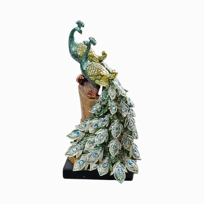 Gambar Informa Patung Miniatur Dekorasi Phoenix Couple 15x30 cm N3 - Hijau