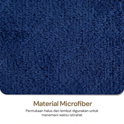 Gambar Informa 240x220 cm Selimut Microfiber Polyester Solid - Biru Navy