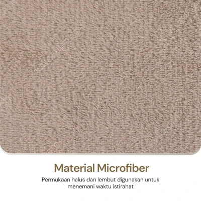Gambar Informa 240x220 cm Selimut Microfiber Polyester Solid - Cokelat Choco