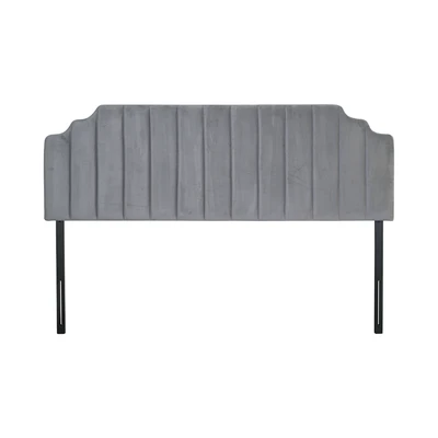 Gambar Informa Sleep 120x200 cm Lona Headboard Velvet - Abu-Abu