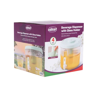 Gambar Culinart Dispenser Minuman Plastik Round Clip 4 Liter - Hijau