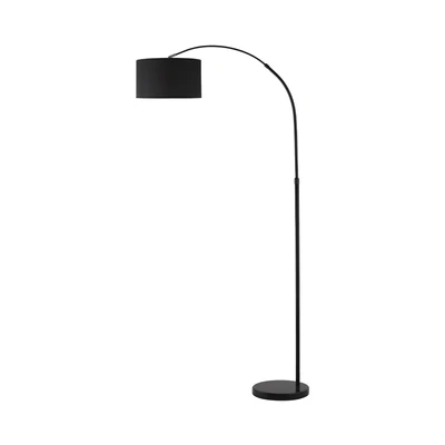 Gambar Eglare Mini Arco Lampu Lantai E27 80x34x183 cm - Hitam
