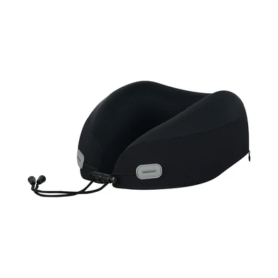 Gambar Passport Bantal Leher Memory Foam Dengan Pouch - Hitam