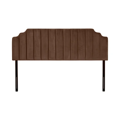 Gambar Informa Sleep 200x200 cm Lona Headboard Velvet - Cokelat