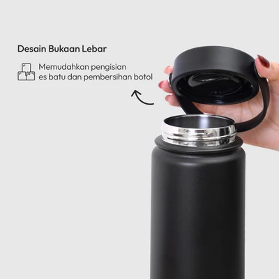 Gambar Picas Texas Botol Vacuum Flask Stainless Steel 650 ml - Hitam
