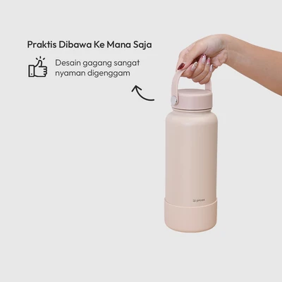 Gambar Picas Texas Botol Vacuum Flask Stainless Steel 1 Liter - Krem