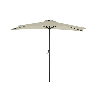 Gambar Soleil Payung Taman Half Round 2.7 Meter - Krem Ivory