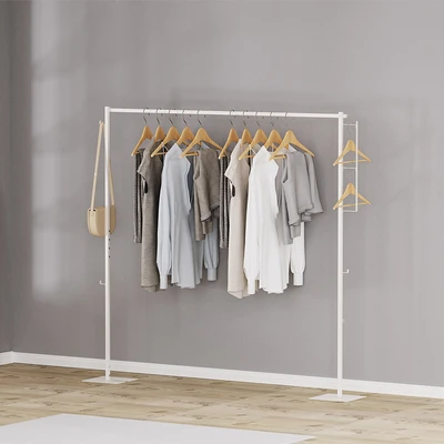 Gambar Stora Gantungan Pakaian Retractable 175x25x160 cm - Putih