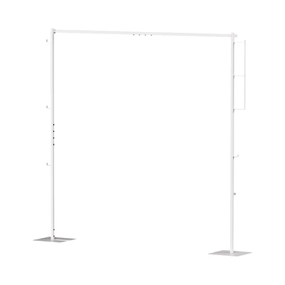 Gambar Stora Gantungan Pakaian Retractable 175x25x160 cm - Putih