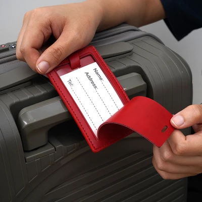 Gambar Passport Label Koper Pu Square Random