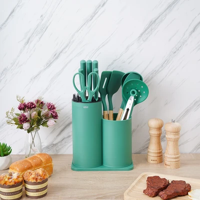 Gambar Culinart Gebore Pisau & Peralatan Masak Set 13 pcs - Hijau
