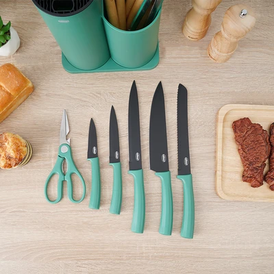 Gambar Culinart Gebore Pisau & Peralatan Masak Set 13 pcs - Hijau