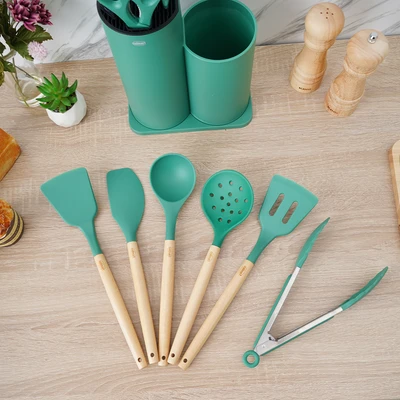 Gambar Culinart Gebore Pisau & Peralatan Masak Set 13 pcs - Hijau