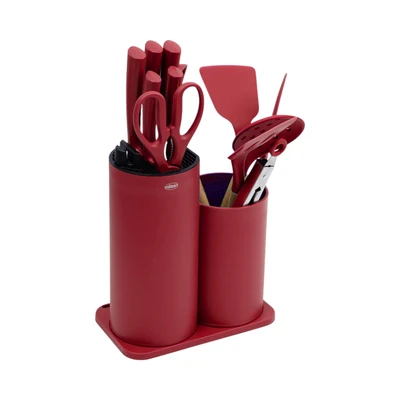 Gambar Culinart Gebore Pisau & Peralatan Masak Set 13 pcs - Merah
