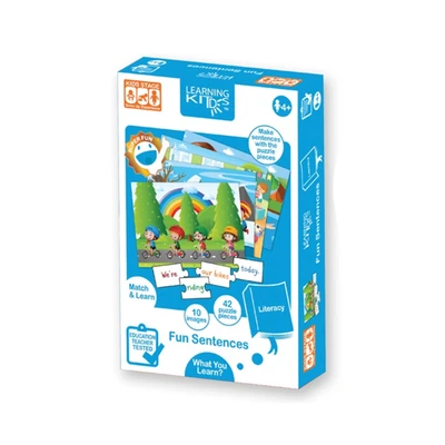 Gambar Kiddy Star Puzzle Learning Kids Fun Sentences - Biru