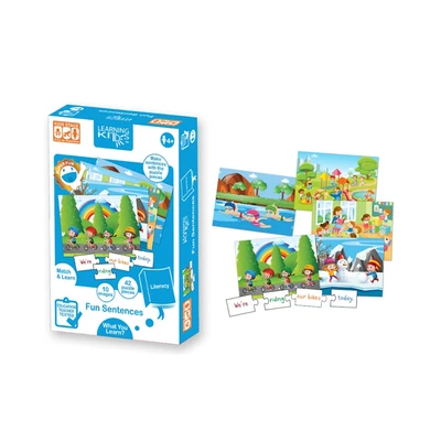 Gambar Kiddy Star Puzzle Learning Kids Fun Sentences - Biru